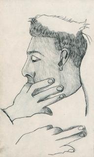 Lucian Freud - Man with Hand in Mouth