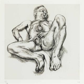 Lucian Freud - Naked Man on a Bed