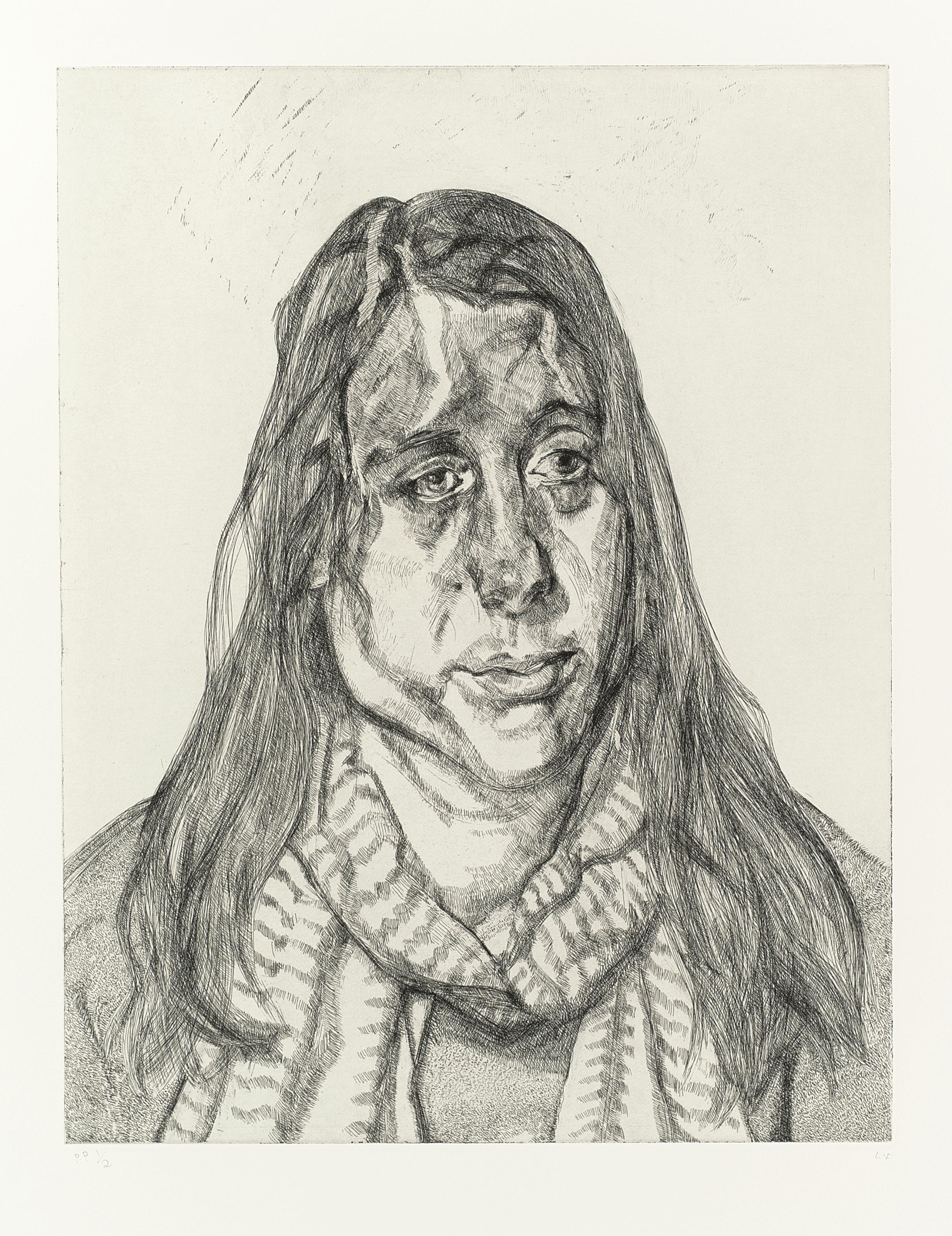 Lucian Freud - Portrait head