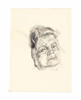 Lucian Freud - The Painter\'S Mother (Recto) Portrait Of A Man (Verso)