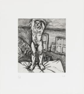 Lucian Freud - Two men in the studio