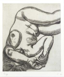 Lucian Freud - Woman on a Bed (H. 44)