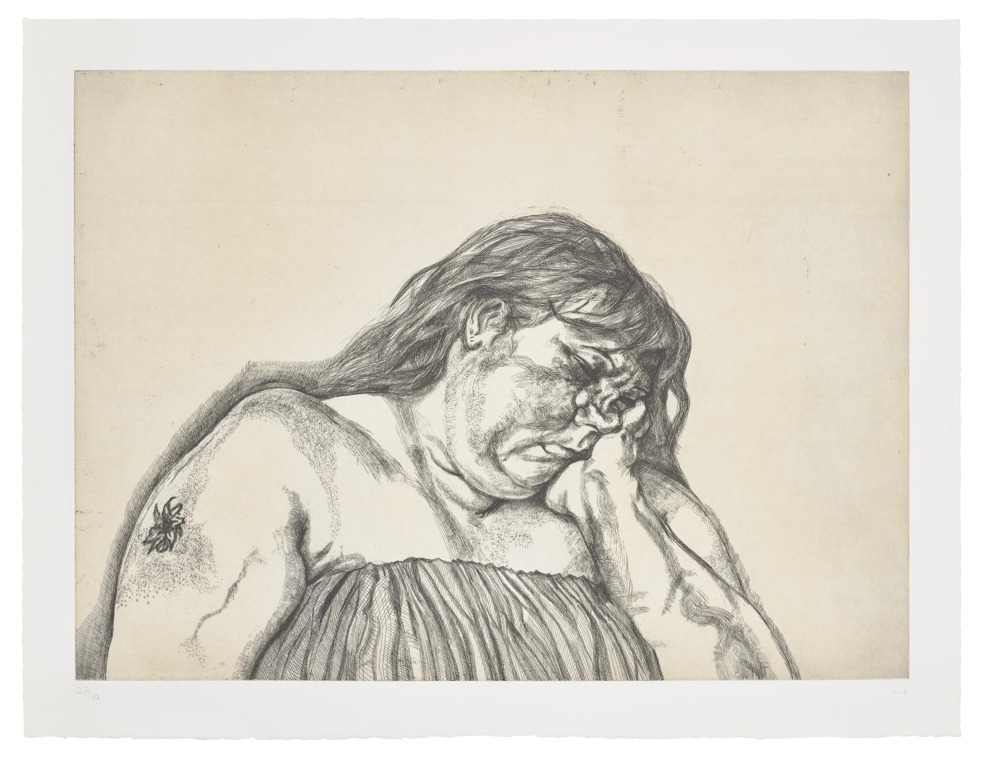 Lucian Freud - Woman with an Arm Tattoo