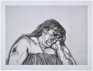 Lucian Freud - Woman with an Arm Tattoo