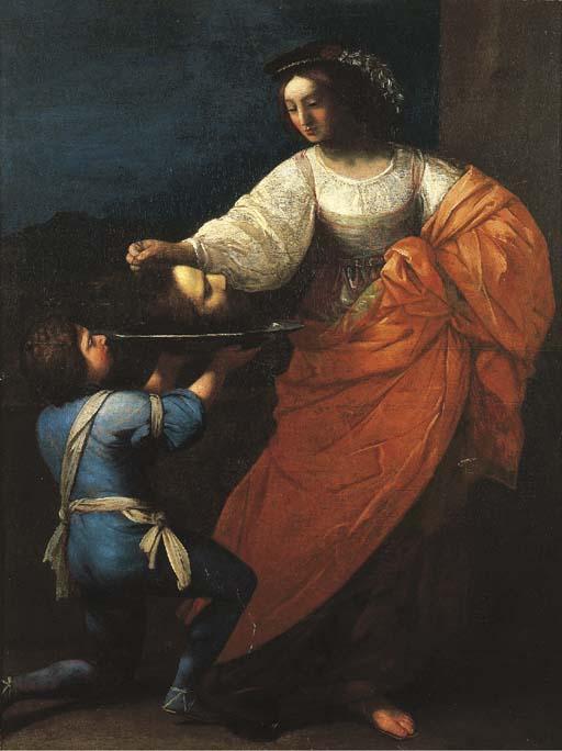Luciano Borzone - Salomè con la testa di San Giovanni Battista