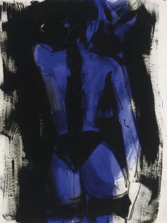 Luciano Castelli - Untitled (Rückenakt Blauer)