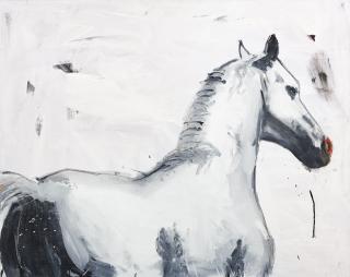 Luciano Castelli - Weisses Pferd, 1991