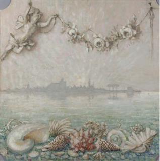 Lucie van Dam van Isselt - Veere -  a mantle piece