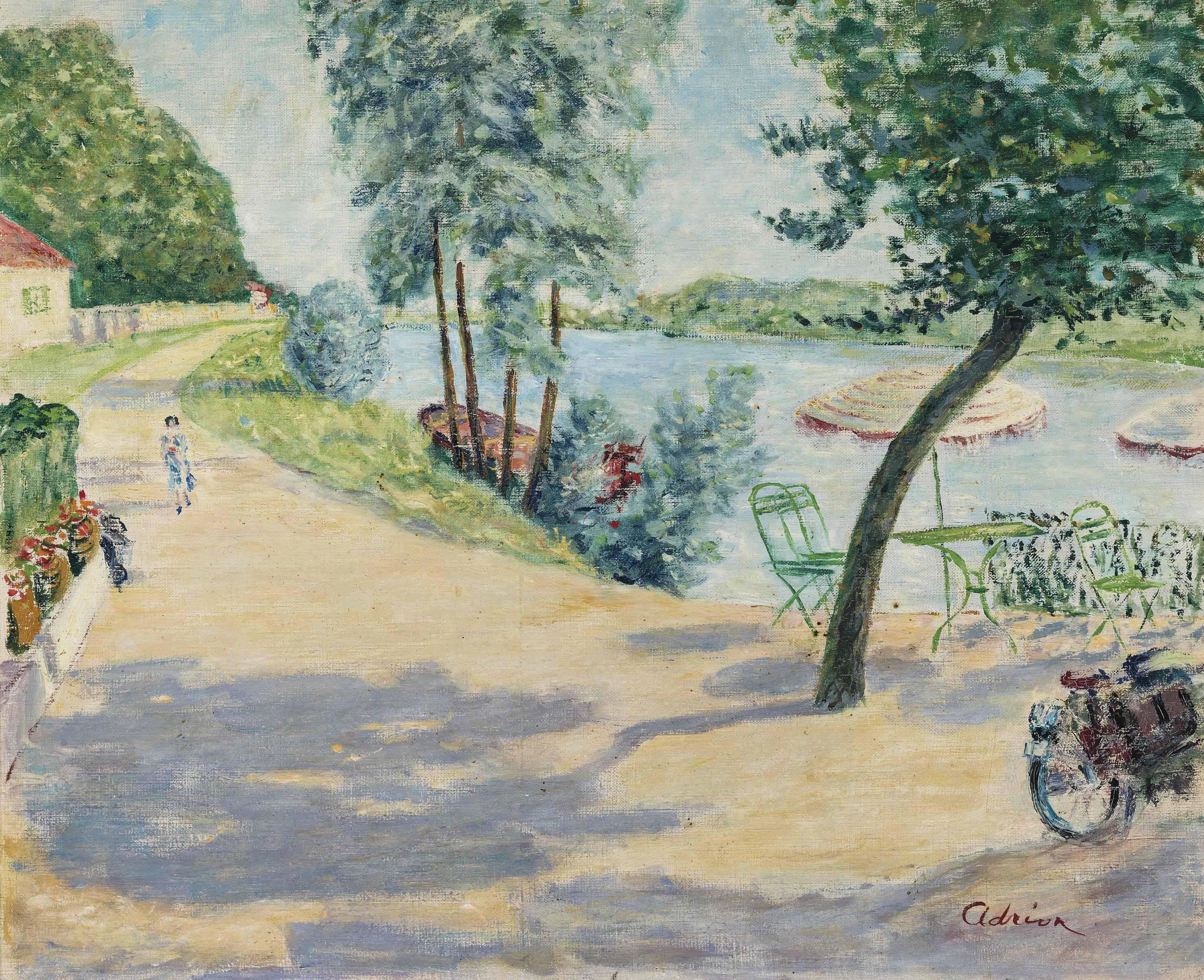 Lucien Adrion - Au bord du canal