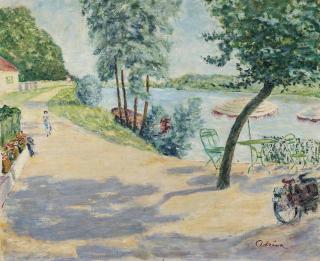 Lucien Adrion - Au bord du canal