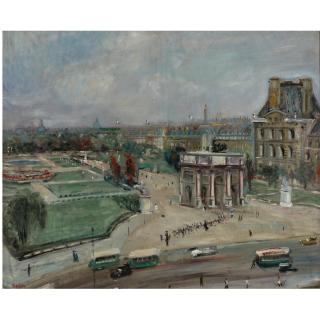 Lucien Adrion - Paris, Le Louvre, Le Carrousel