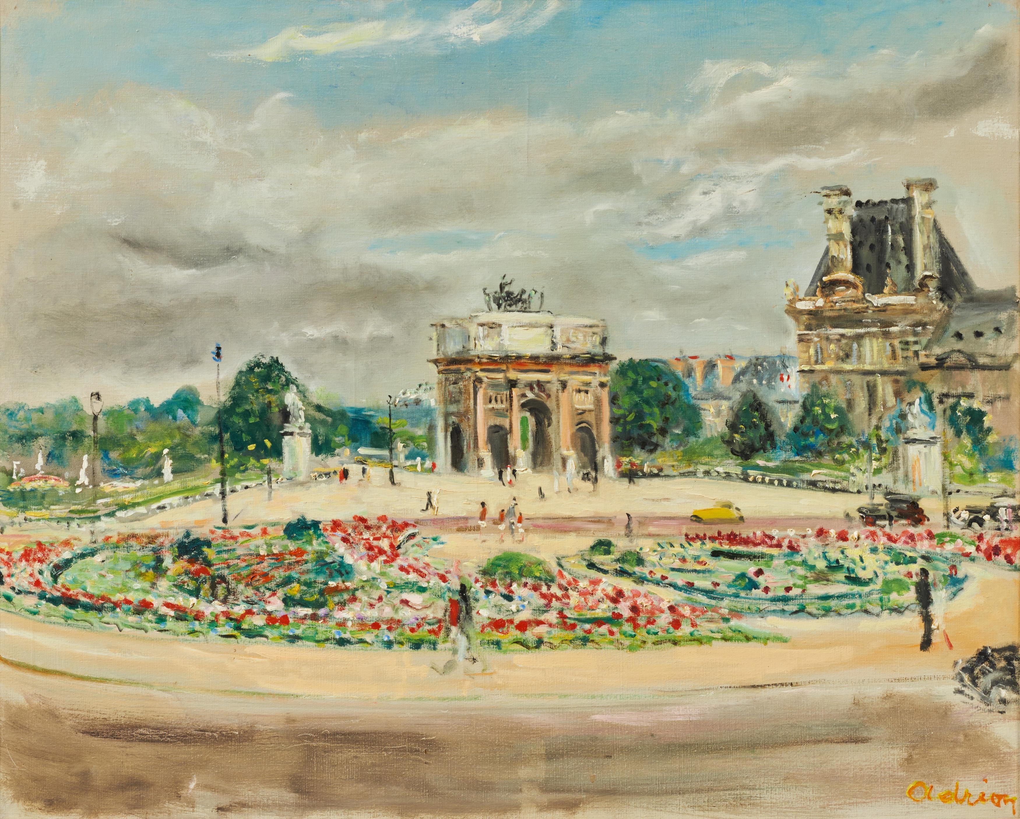 Lucien Adrion - Place du Carrousel in Paris.