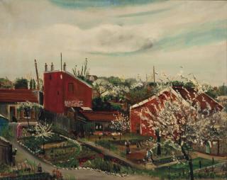 Lucien Adrion - Village Scene