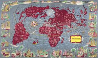 Lucien Boucher - Air France Planisphere