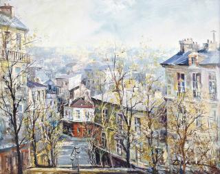 Lucien Delarue - The steps of Montmartre