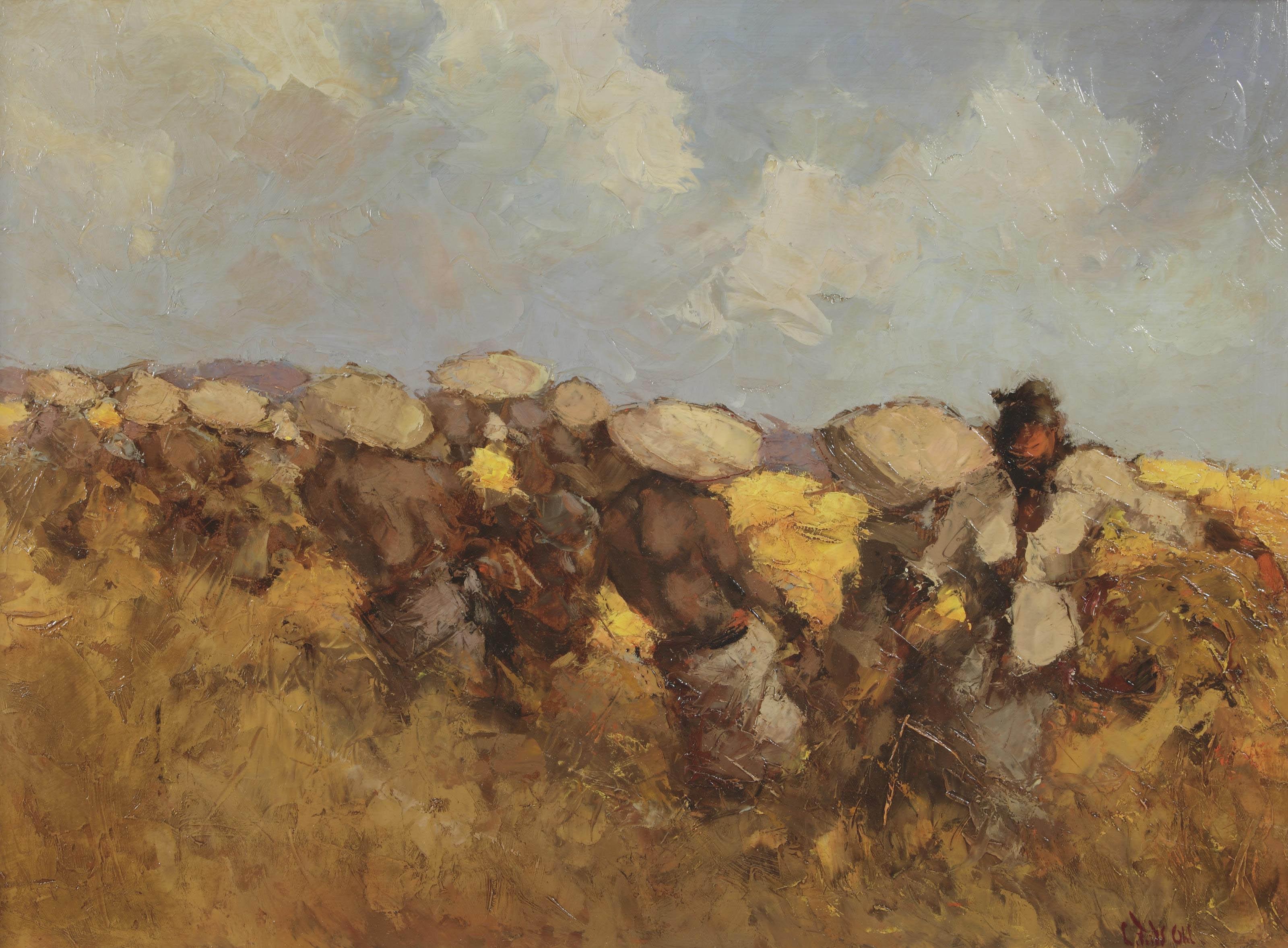 Lucien Frits Ohl - Harvesting alang-alang