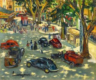 Lucien Génin - Ohne Titel (Place Calamy in Brignoles).