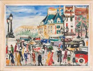 Lucien Genin - Vue du Pont Neuf Depuis Le Quai Des Grands Augustins, Paris