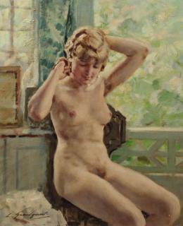 Lucien Henri Grandgérard - Etude de Nu