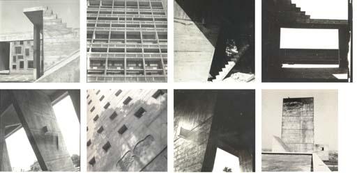 Lucien Herve - Eight Gelatin Silver Prints of The Cité Radieuse, Nantes, Circa 1955