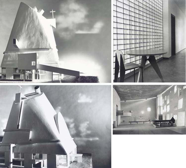 Lucien Herve - Sans Titre (Eglise de Firmin (2), Ronchamp (1) Et Mobilier Prouvé (1))