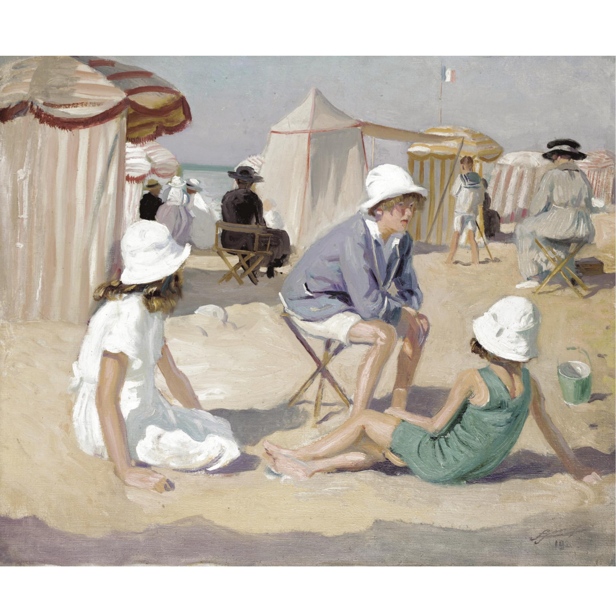 Lucien Jonas - La Plage À Villers Sur Mer