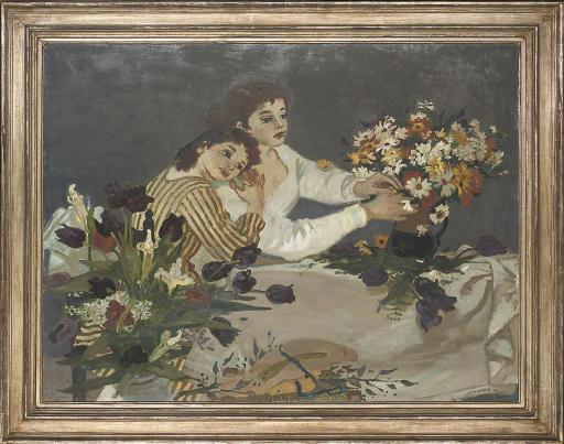 Lucien Joseph Fontanarosa - Arranging Flowers