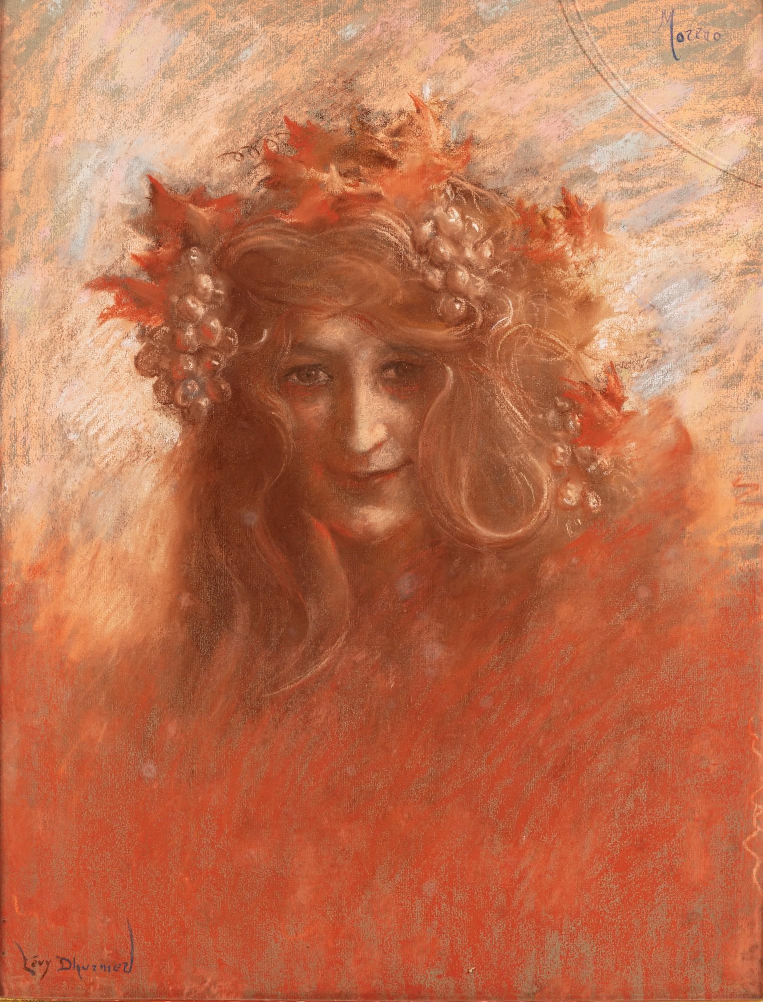 Lucien Lévy-Dhurmer - Lucien Lévy-Dhurmer | Autumn, Portrait Of Marguerite Moreno
