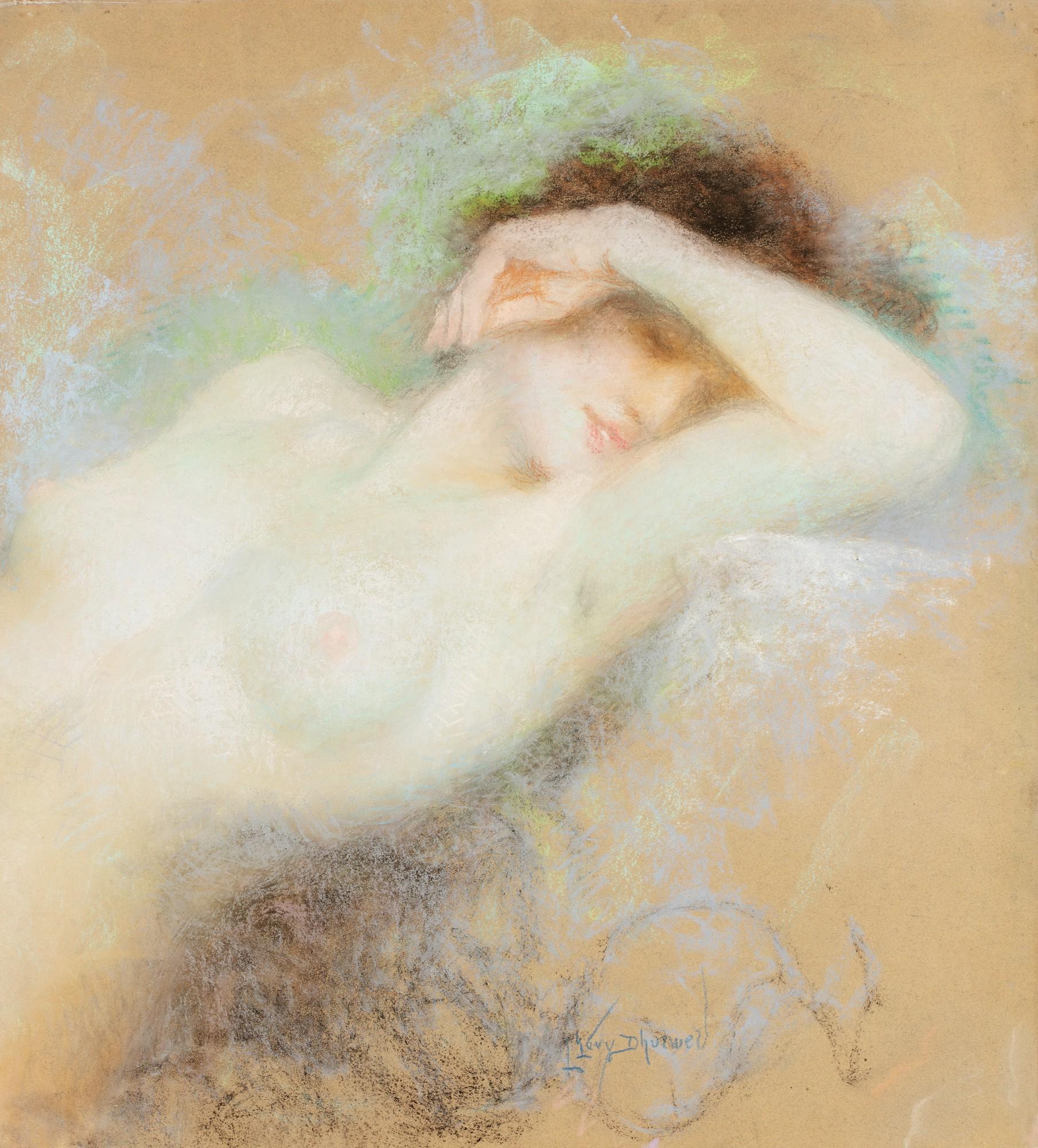 Lucien Lévy-Dhurmer - Lucien Lévy-Dhurmer | Portrait Of A Nude Woman