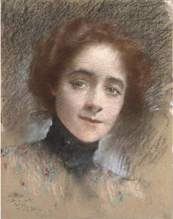 Lucien Lévy-Dhurmer - Portrait of a Lady