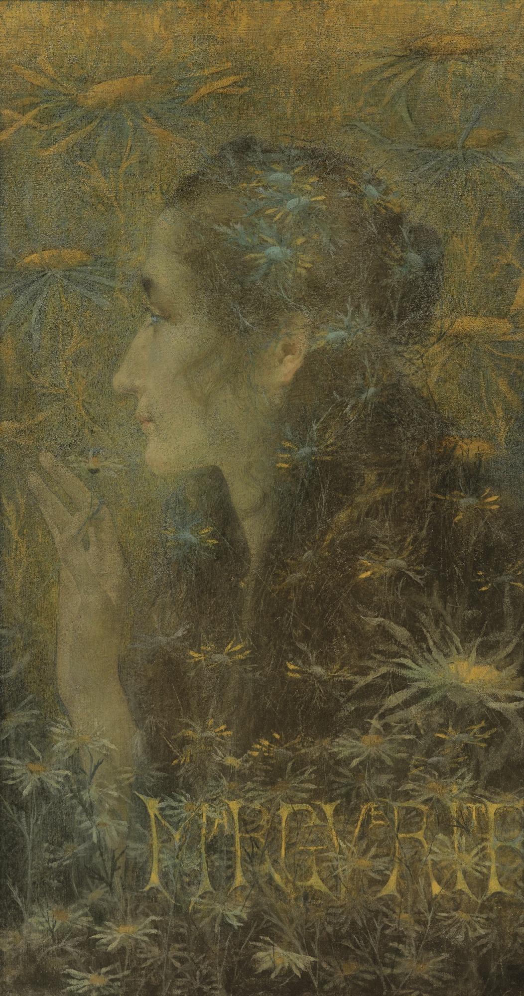 Lucien Lévy Dhurmer - Presumed Portrait Of Marguerite Moreno