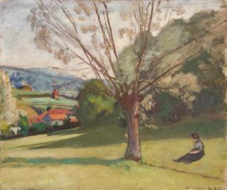 Lucien Mainssieux - Femme sous un arbre