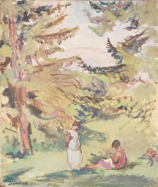 Lucien Mainssieux - Jeunes femmes dans les bois