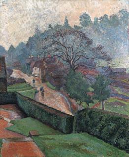 Lucien Pissarro - A wet day; Coldharbour from \'Roffy\'s\'