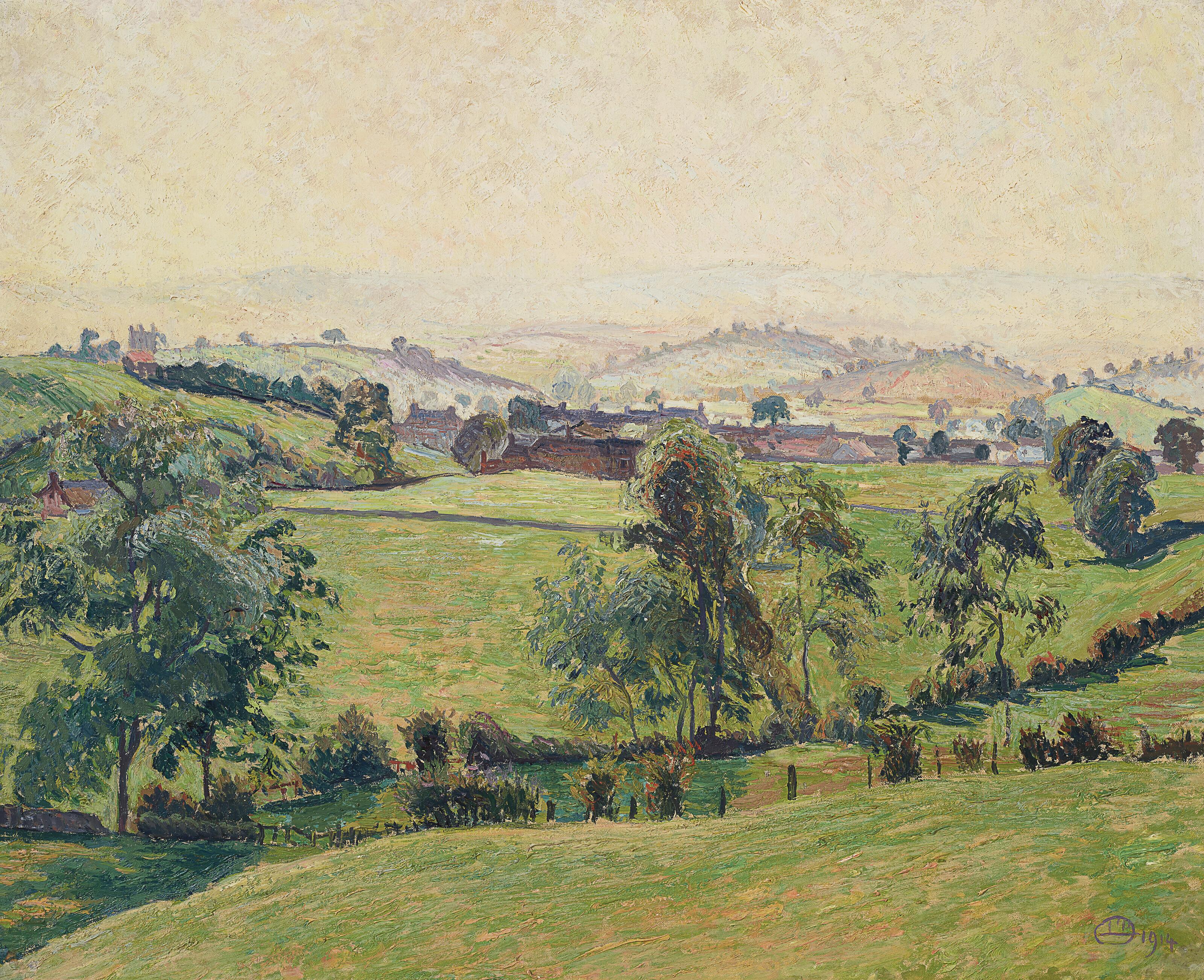 Lucien Pissarro - Brough, Misty Afternoon