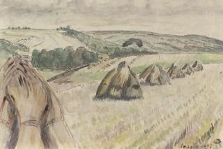Lucien Pissarro - Haystacks, Eragny