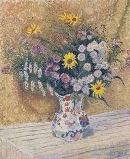 Lucien Pissarro - Michaelmas Daisies