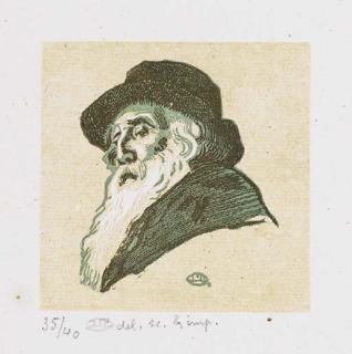 Lucien Pissarro - Portrait de C. Pissarro