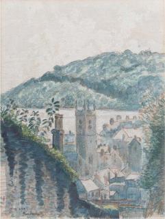 Lucien Pissarro - The Church, Dartmouth