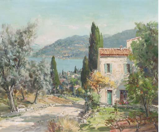 Lucien Potronat - A cottage on the Mediterranean coast; and Another similar