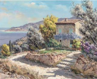 Lucien Potronat - Mediterranean vista