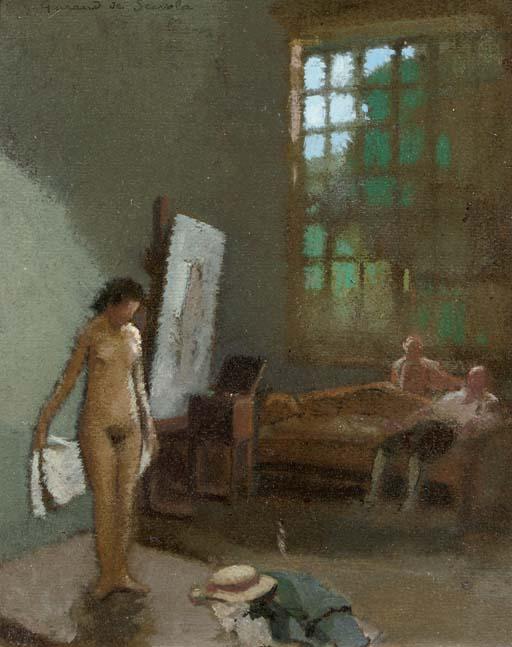 Lucien Victor Guirand de Scévola - Posing in the studio