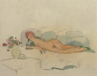 Lucien Victor Guirand de Scévola - Reclining nude