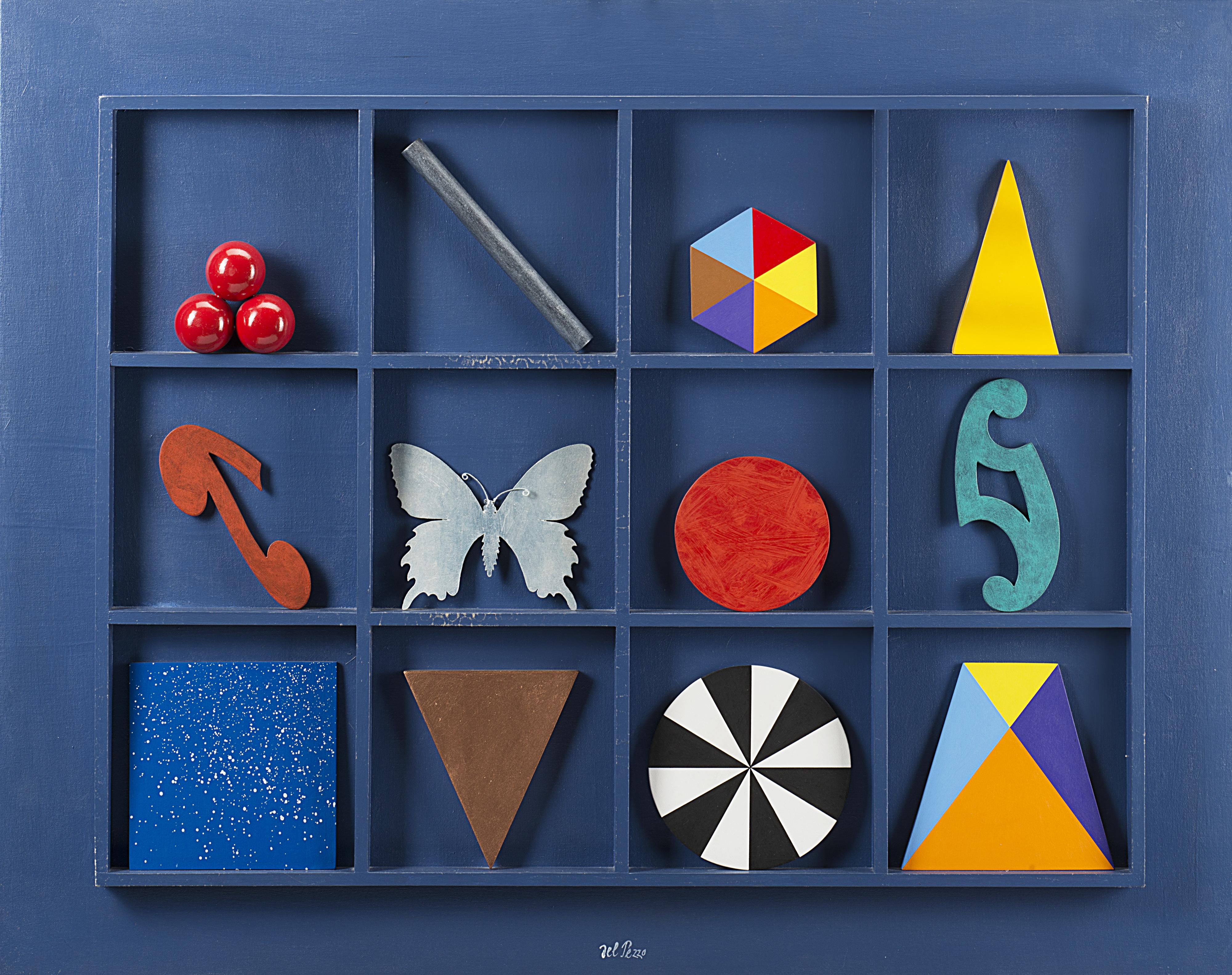 Lucio Del Pezzo - Casellario blu indaco