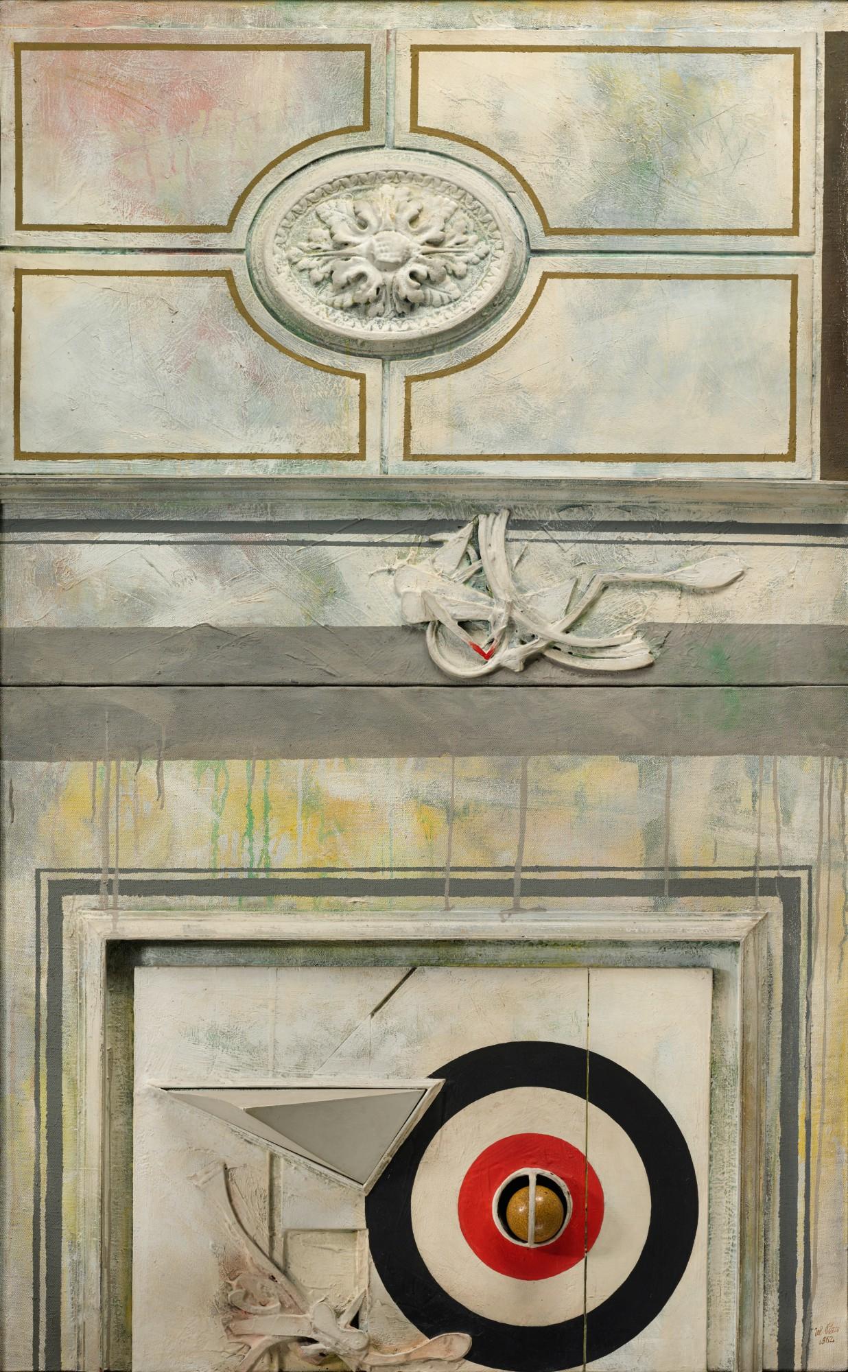 Lucio Del Pezzo - Dittico Con Elementi Geometrici