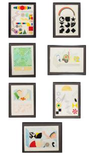 Lucio Del Pezzo - Untitled [7 Works]