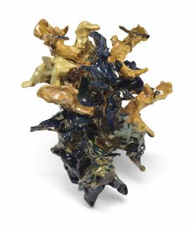 Lucio Fontana - Battaglia equestre