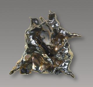 Lucio Fontana - Battagliasigned In Monograms L.F. Under The Base, Glazed Terracotta. Executed In 1940.