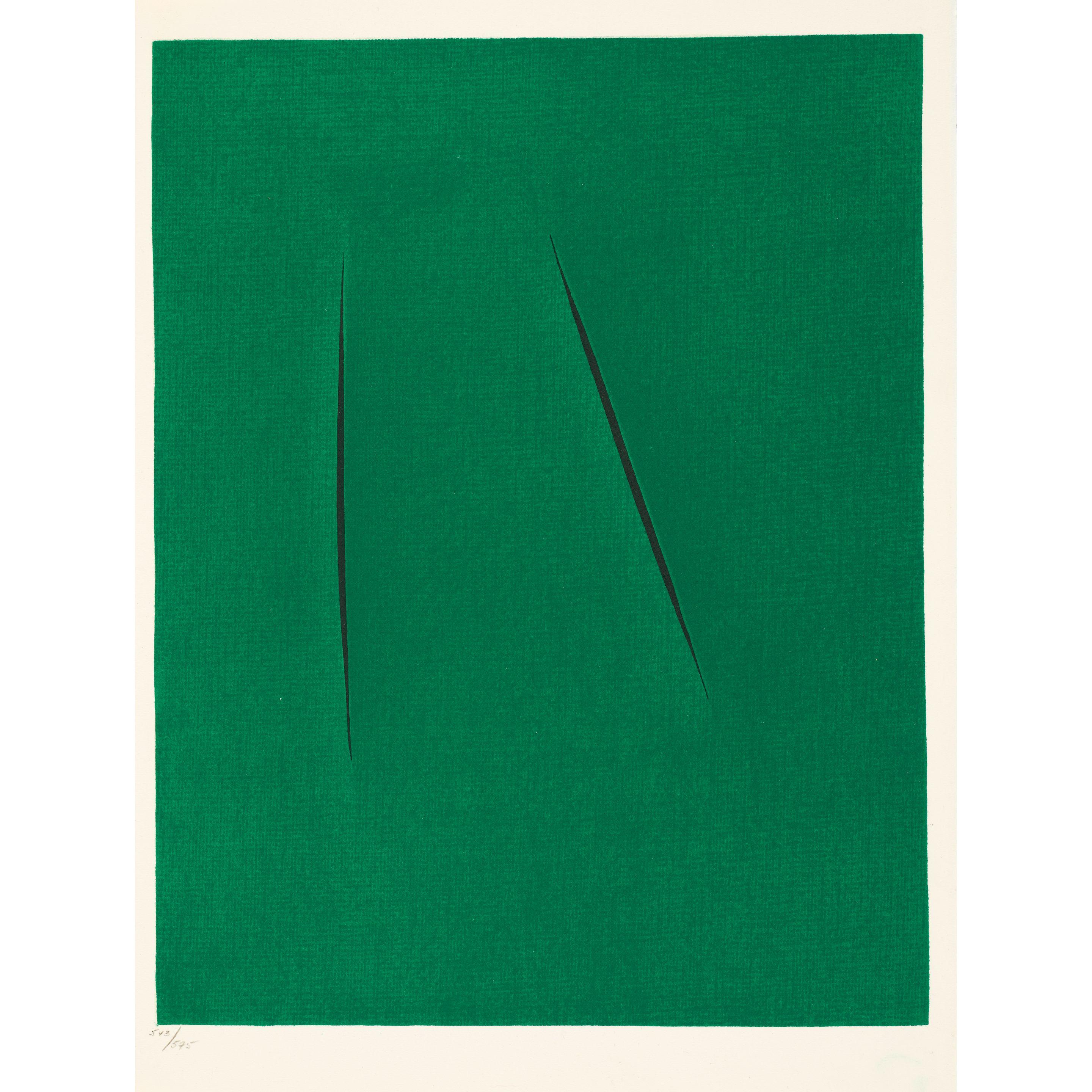 Lucio Fontana - Concetto Spaziale (from XXe Siècle)