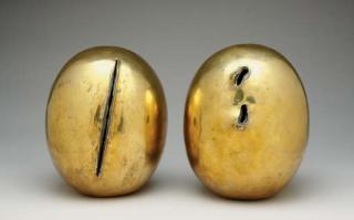 Lucio Fontana - Concetto spaziale (in two parts)